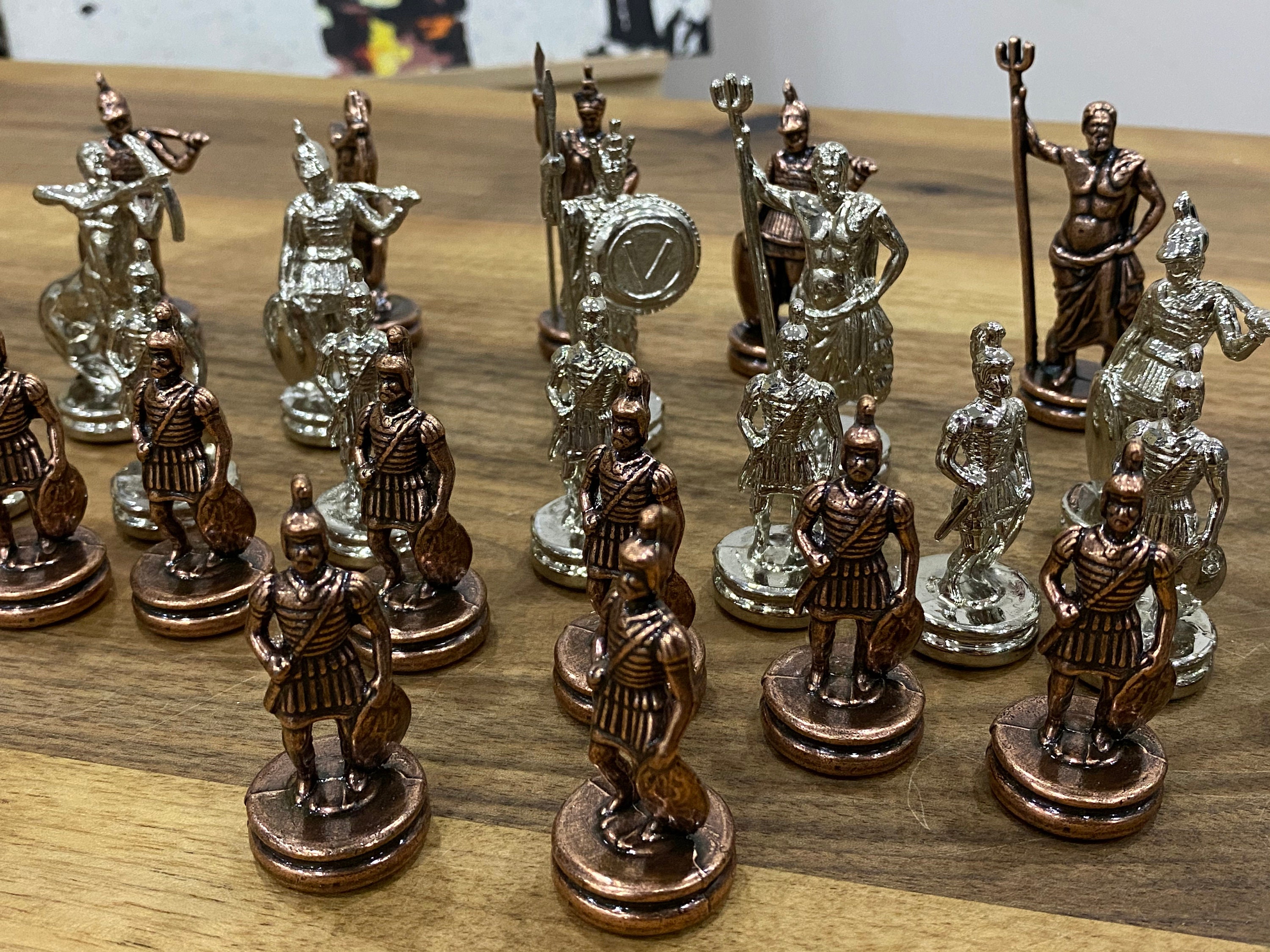 Metal Chess Pieces Metal Chess Pieces for Board Cast Iron | Etsy