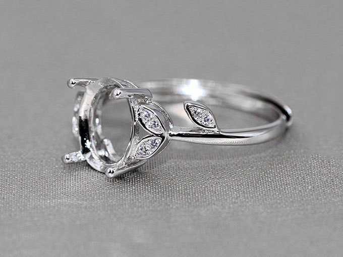 Bague Ovale Zirconium Argent Sterling Plaqué Or Rose - Ringly Neuf Avec étiquettes | -50%