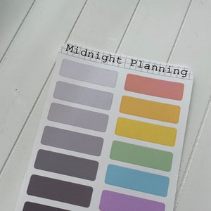 14 Medium Box Aufkleber, funktionale und handgefertigte Planner Sticker Sheets