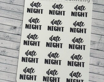 Date Night, Script Allocators and Titles That Are Functional and Handmade Planner Sticker Sheets