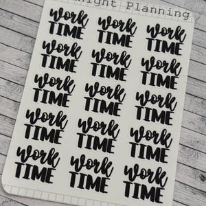 Arbetstid, manusfördelare och titlar som är funktionella och handgjorda planeringsark