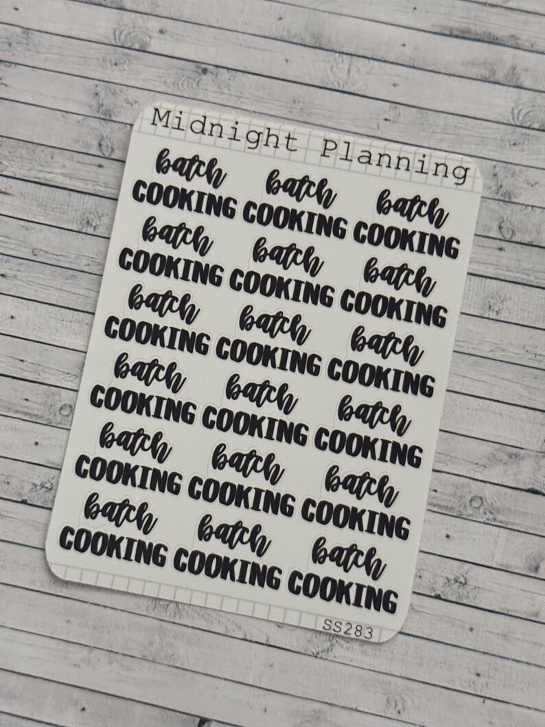 "Batch-Cooking, ""Individualisierungsoptionen"" und ""buchhalterische Planer""-Aufkleber." Bild 1
