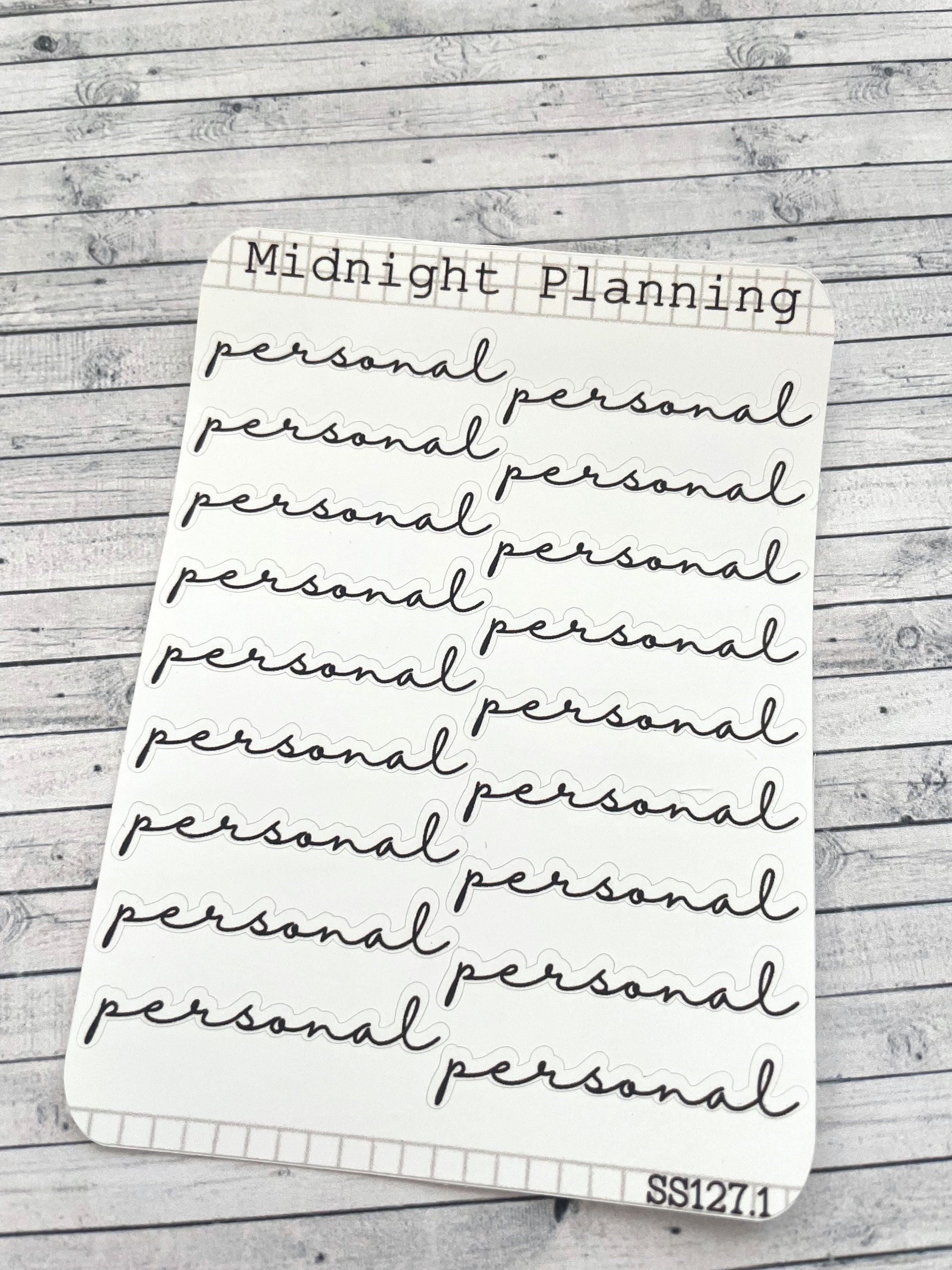 To Do List Labels in Font Six, Personal List, Functional and Handmade ...