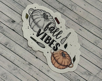 Fall Vibes, Die Cut Functional and Handmade Planner Stickers