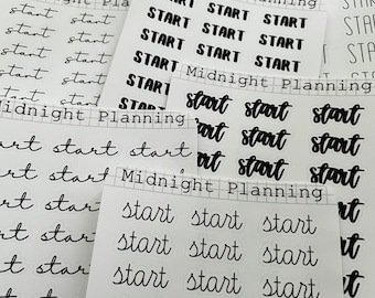 Start Scripts, funkcjonalne i ręcznie robione arkusze naklejek do planera