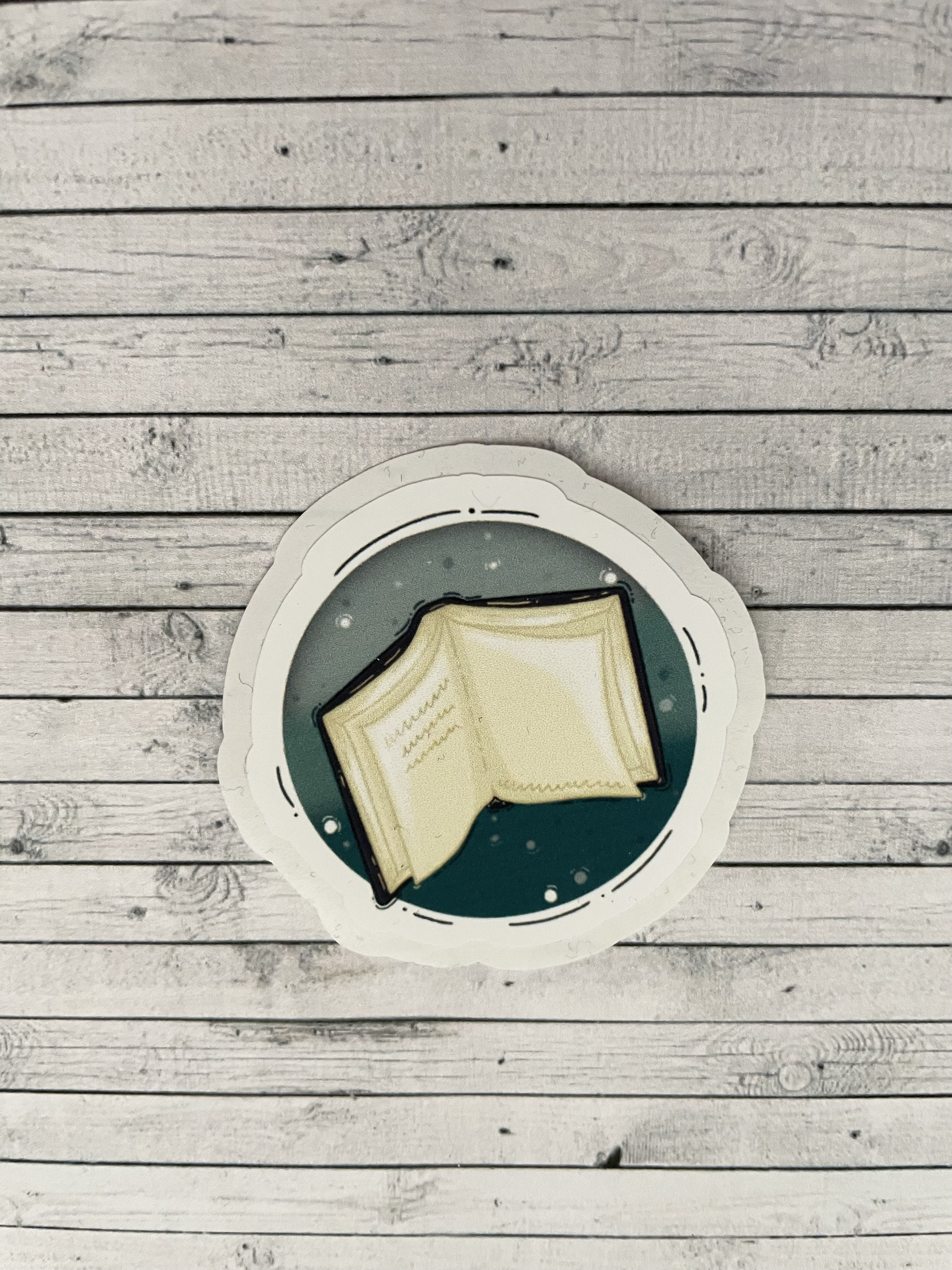 Green Open Book, Die Cut Functional, and Handmade Planner Sticker Etsy