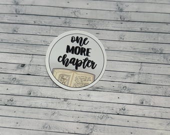 One More Chapter, Reading Bookish, Die Cut Functional and Handmade Planner Sticker
