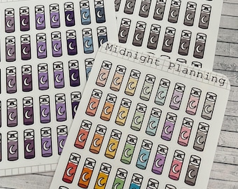 Water Bottle Stickers, Functional and Handmade Planner Sticker Sheets