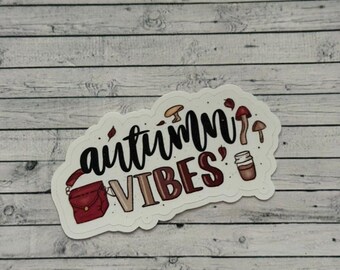 Autumn Vibes, Seasonal, Die Cut Functional and Handmade Planner Sticker
