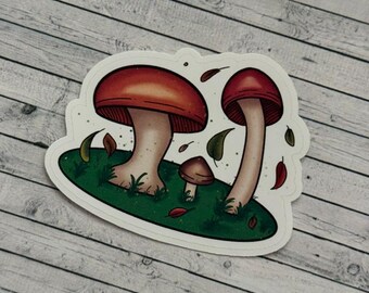 Mushroom Autumnal Die Cut Functional and Handmade Planner Stickers