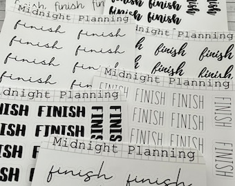 Finish Scripts, funkcjonalne i ręcznie robione arkusze naklejek do planera