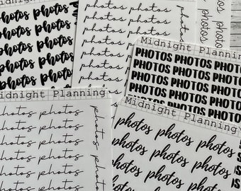 Photos, Script Allocators and Titles That Are Functional and Handmade Planner Sticker Sheets