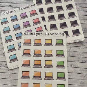 20 handgemachte und funktionale Planer Sticker Blätter