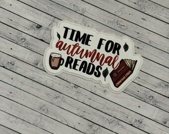 Time For Autumnal Reads, Die Cut Functional and Handmade Planner Stickers