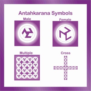Antahkarana Healing Symbols: Male, Female, Cross (PDF, JPG, PNG)
