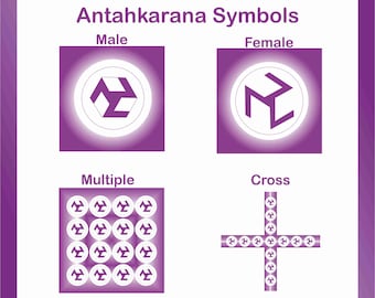 Antahkarana Symbole | Symbole an der Wand | Symbole, die heilende Energie ausstrahlen