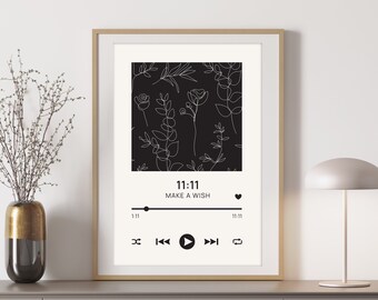 11:11 Make a Wish Printable Wall Art | Angel Number Home Decor