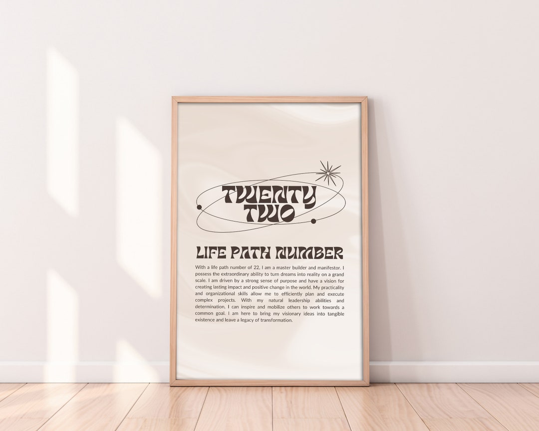Life Path Number Thirty-three | Printable Wall Art | Minimalist Home ...