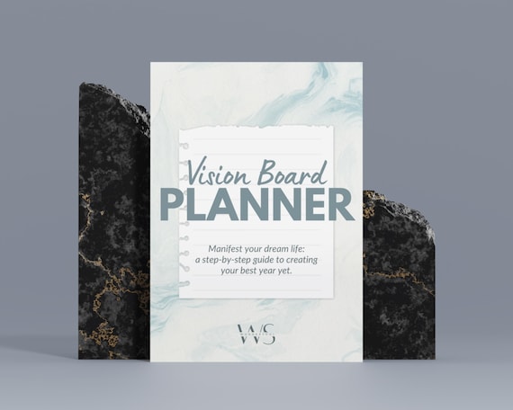 2025 Vision Board Planner | Manifestation Workbook | Goal-Setting Printable Journal | Instant Digital Download