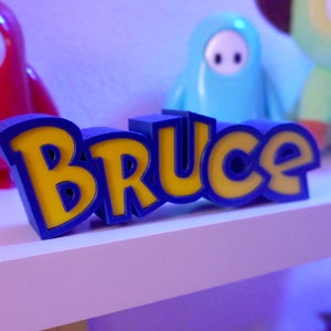 Personalized Custom Pokemon Nameplate / 3D Printed Name Plate Sign, The Original Great Streamer Gift Gift for Kids FREE US SHIPPING image 1