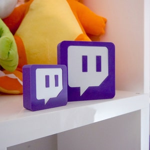 Twitch Desk Ornament 3D Print Great Streamer Gift Gift for Streamer FREE US SHIPPING image 1