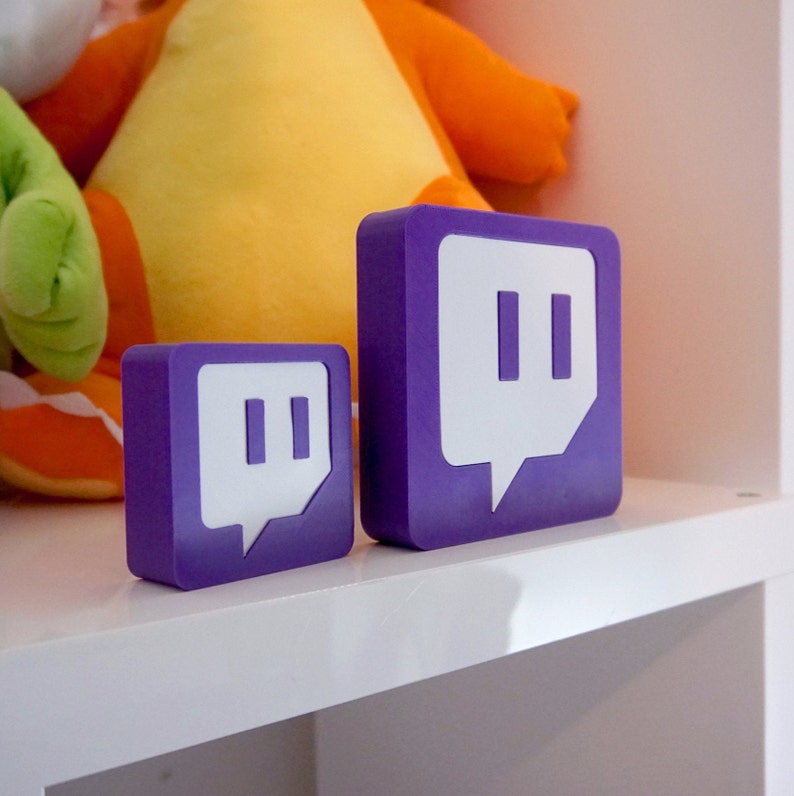 Twitch Desk Ornament 3D Print Great Streamer Gift Gift for Streamer FREE US SHIPPING image 2