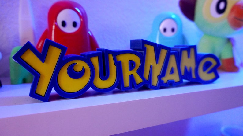 Personalized Custom Pokemon Nameplate / 3D Printed Name Plate Sign, The Original Great Streamer Gift Gift for Kids FREE US SHIPPING image 2