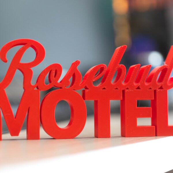 Rosebud Motel Schitt’s Creek 3D Print - Idéal pour collectionneur cadeau décor salle de jeux T.V. Movie Room Collection LIVRAISON GRATUITE AUX ÉTATS-UNIS