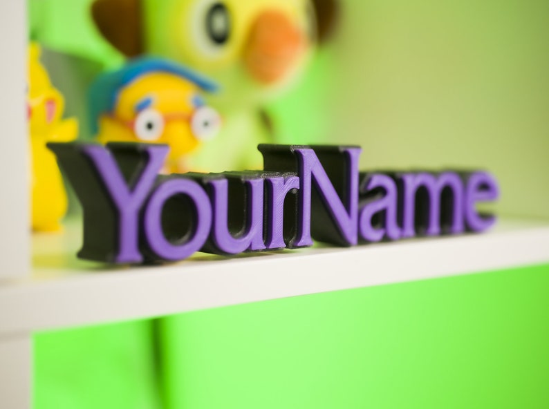 Personalized Custom World Of Warcraft WoW Nameplate / 3D Printed Name Plate, The Original Great Gift Gift for Gamer FREE US SHIPPING image 3