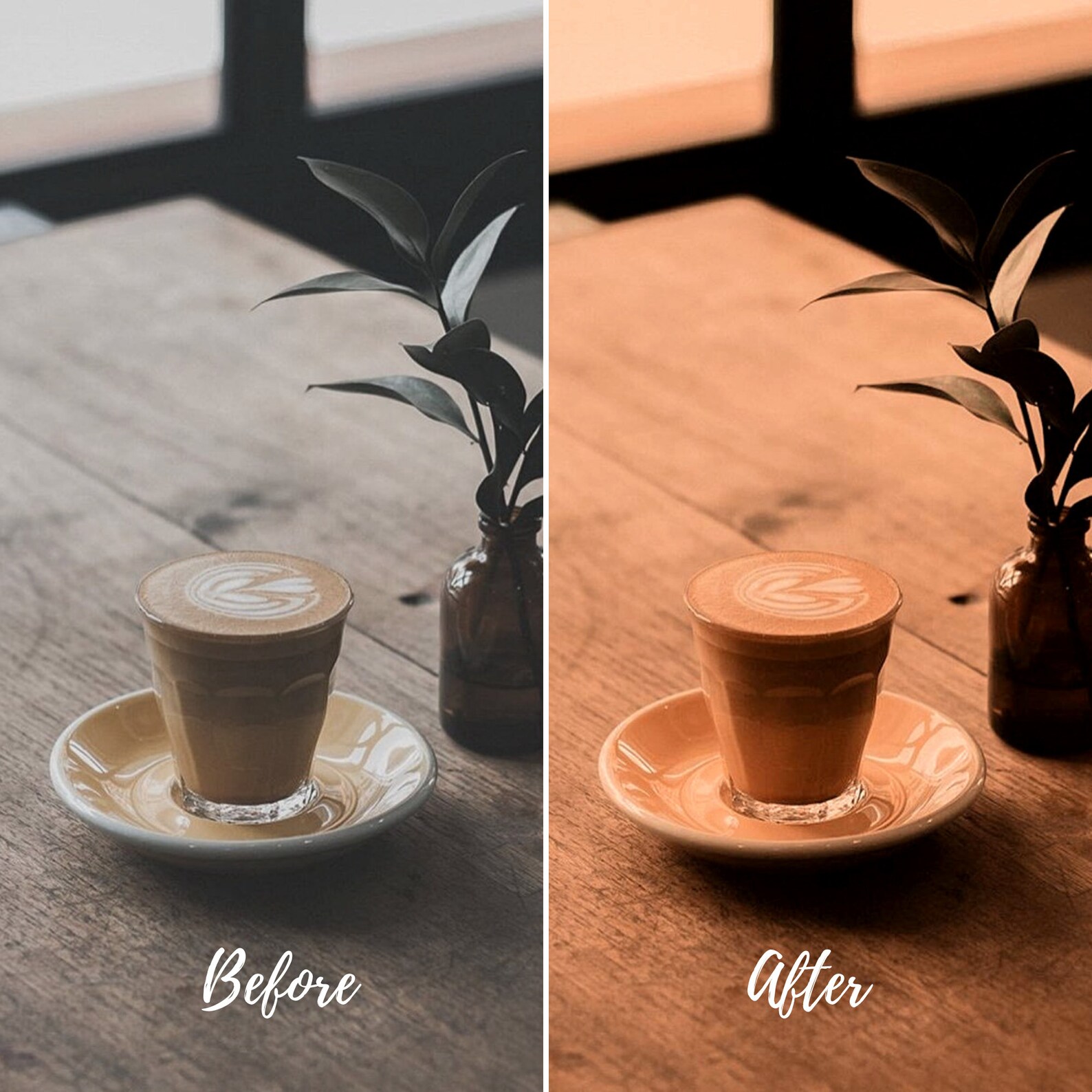 5 COFFEE MOOD Lightroom Presets Brown Black Coffee Mood Cafe Etsy