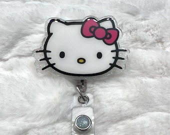 Kitty Inspired Retractable Badge Reel