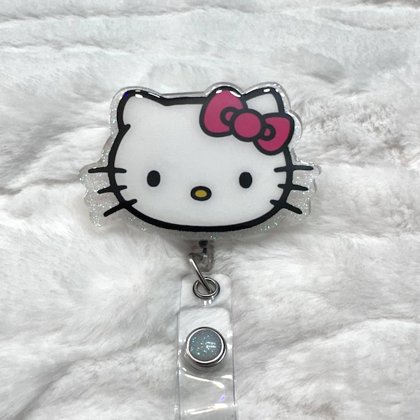 Kitty Inspired Retractable Badge Reel