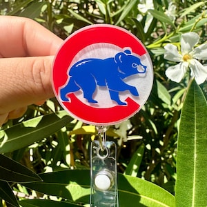Baseball Retractable Badge Reel/ Sports badge reel