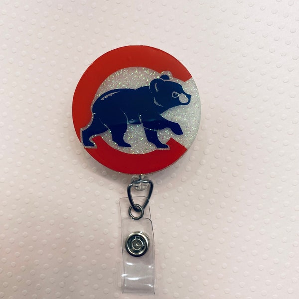 Baseball Retractable Badge Reel/ Sports badge reel