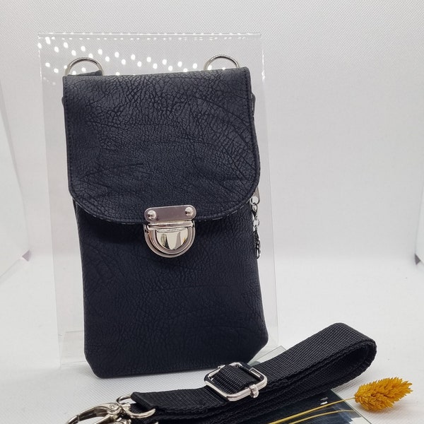 Mobile phone bag for hanging / mobile phone shoulder bag / vegan / adjustable strap / crossover / birthday gift / gift for her / confirmation