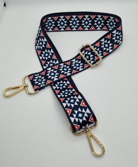Webbing Blue Red White Gold Silver Interchangeable Belt  display picture 2