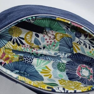 Waist bag/hip bag, high-quality corduroy, crossbody bag, handmade, blue, shoulder bag, birthday bag for women, daughters, girls, Mother's Day, large image 8