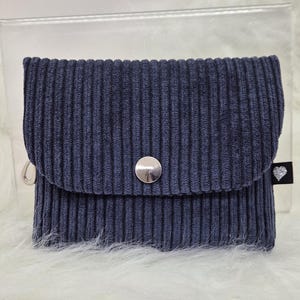 Waist bag/hip bag, high-quality corduroy, crossbody bag, handmade, blue, shoulder bag, birthday bag for women, daughters, girls, Mother's Day, large Nur Geldbeutel