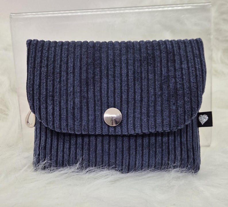 Waist bag/hip bag, high-quality corduroy, crossbody bag, handmade, blue, shoulder bag, birthday bag for women, daughters, girls, Mother's Day, large Nur Geldbeutel