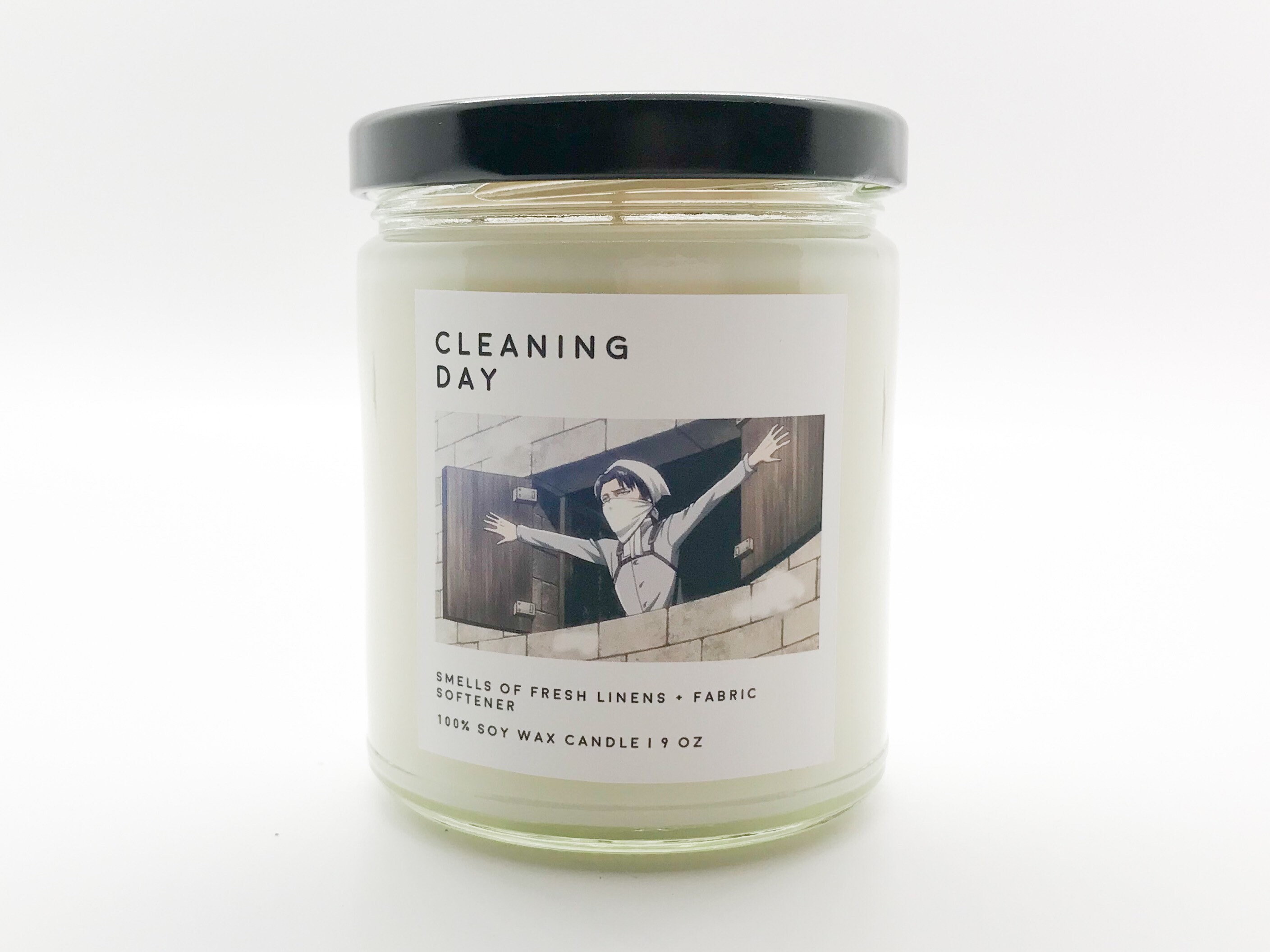 9 oz Attack On Titan Candle Levi Ackerman 100 Soy Wax Etsy
