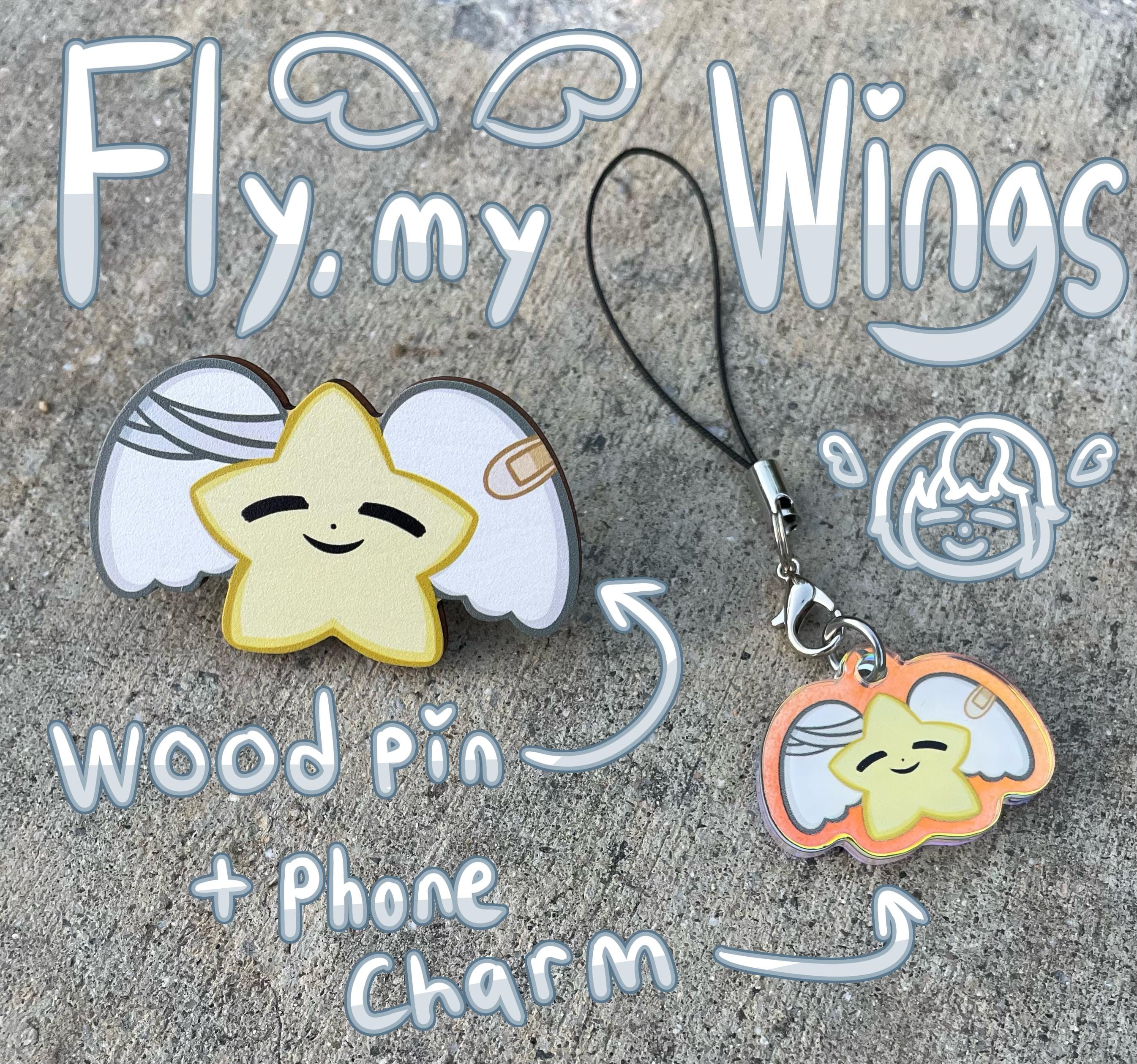 mili ライブ グッズ リンバスカンパニー ライブラリーオブルイナ 3点 予約注文 // Mili Fly my Wings Limbus Company 木製ピン + 携帯