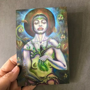 Deusa do Coração Verde (cartão postal)