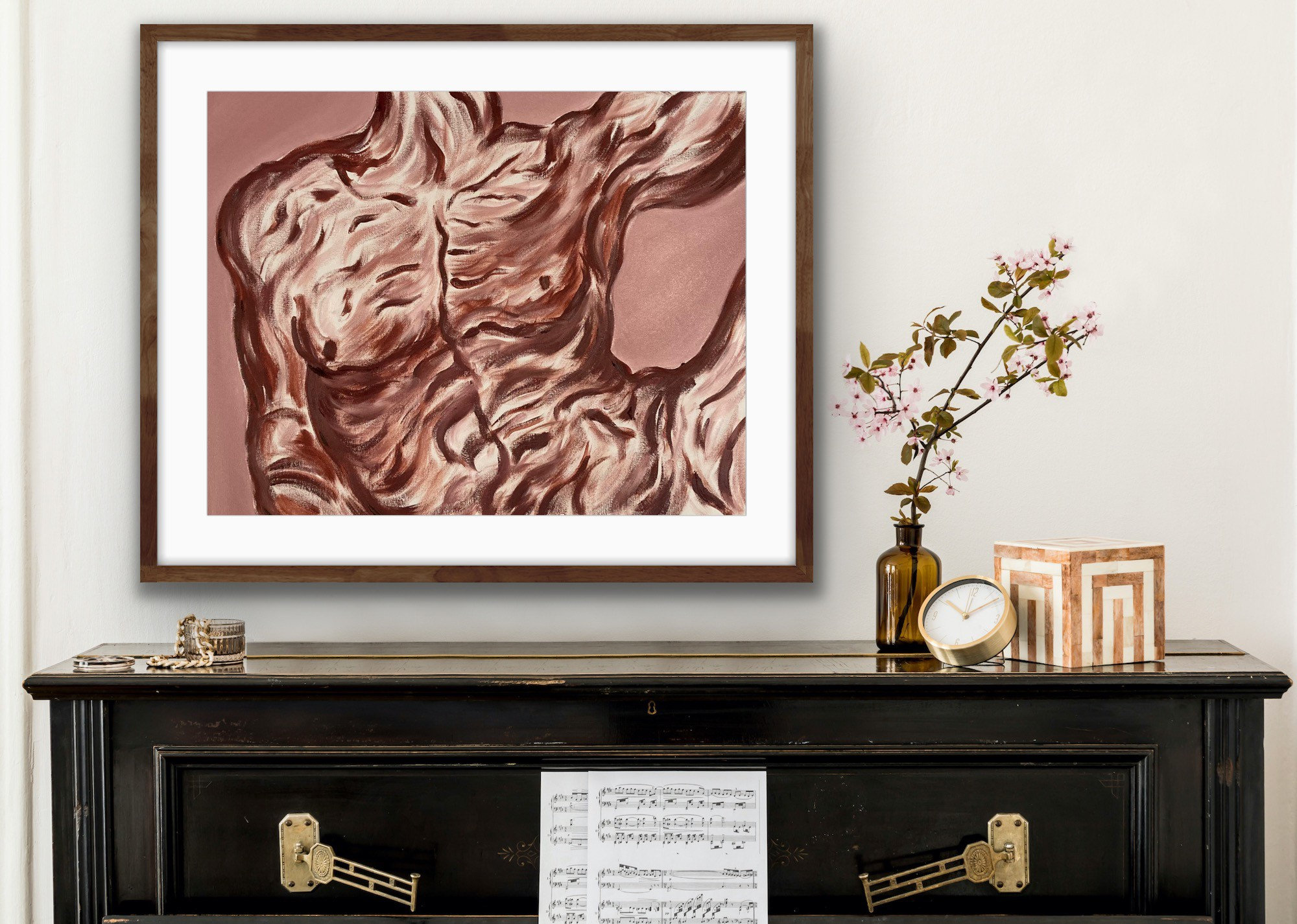 Male Nude Art//michelangelos Adam//nude Male Art//boudoir Art//4x6, 5