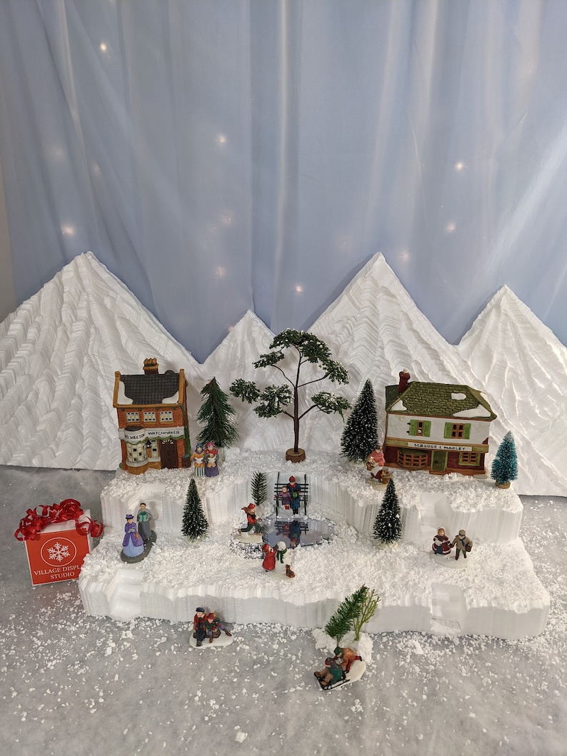 Christmas Village Mountain Display 