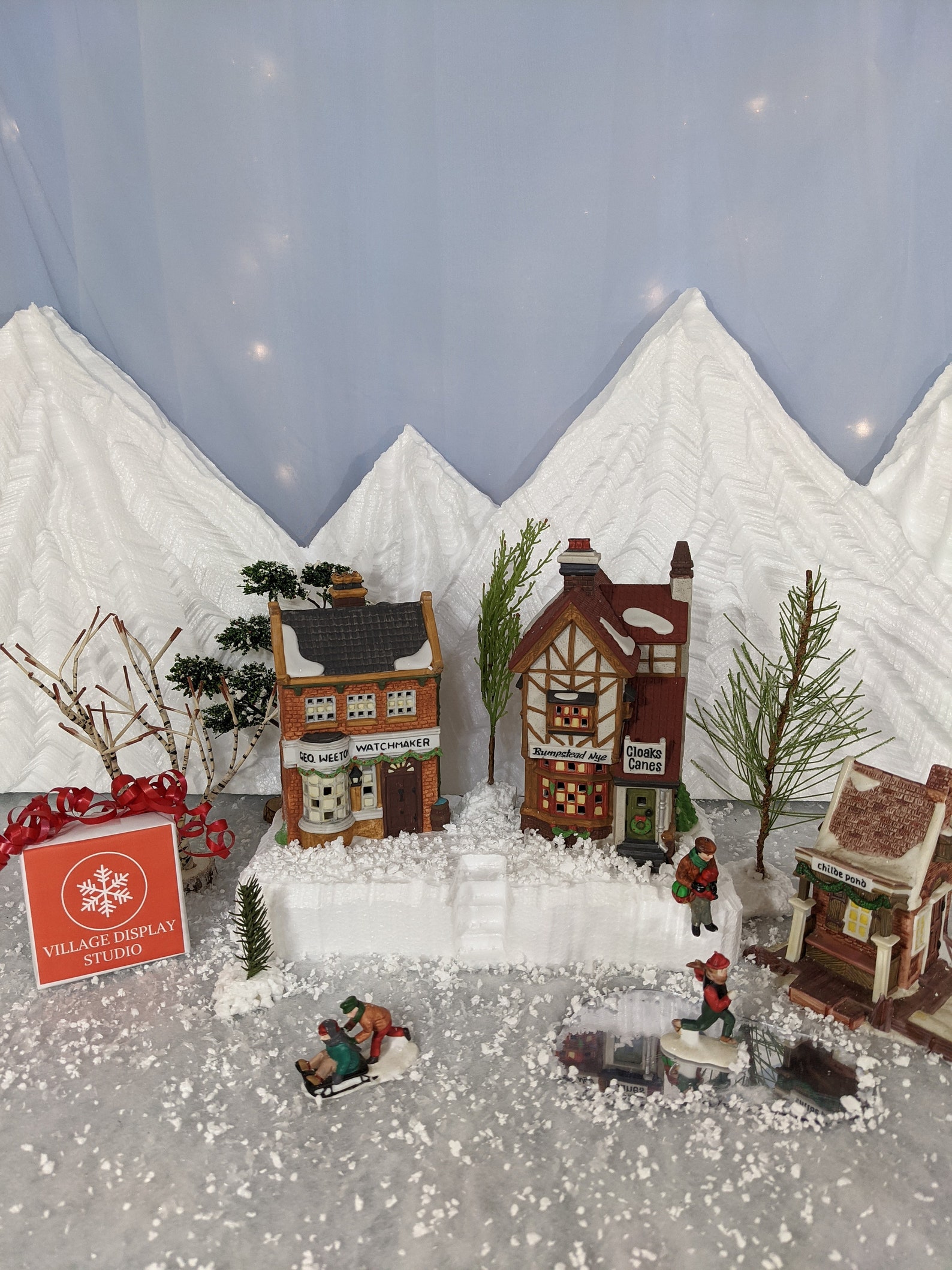 Christmas Village Display Platform for Christmas Villages Etsy