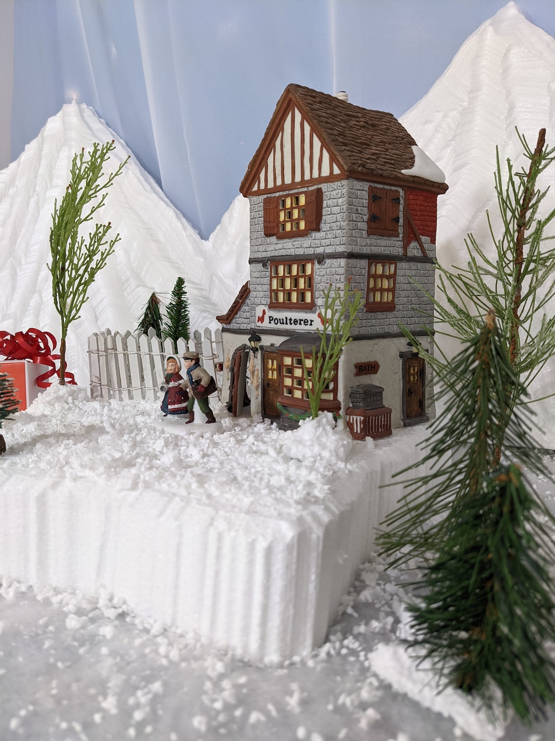 Christmas Village Display Platform for Christmas Villages Etsy