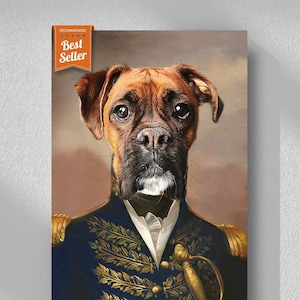 Pet Portrait | Dog Portrait | Custom Pet Portrait | Renaissance Pet Portrait | Cat Portrait Custom Painting
