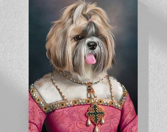 Renaissance Tierportrait | Königliche Haustiermalerei