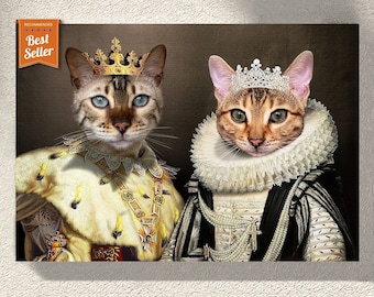Renaissance Pet Portrait | Custom Dog or Cat Royal Portrait