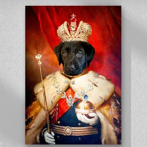 Pet Portrait | Dog Portrait | Custom Pet Portrait | Renaissance Pet Portrait | Cat Portrait Custom Painting